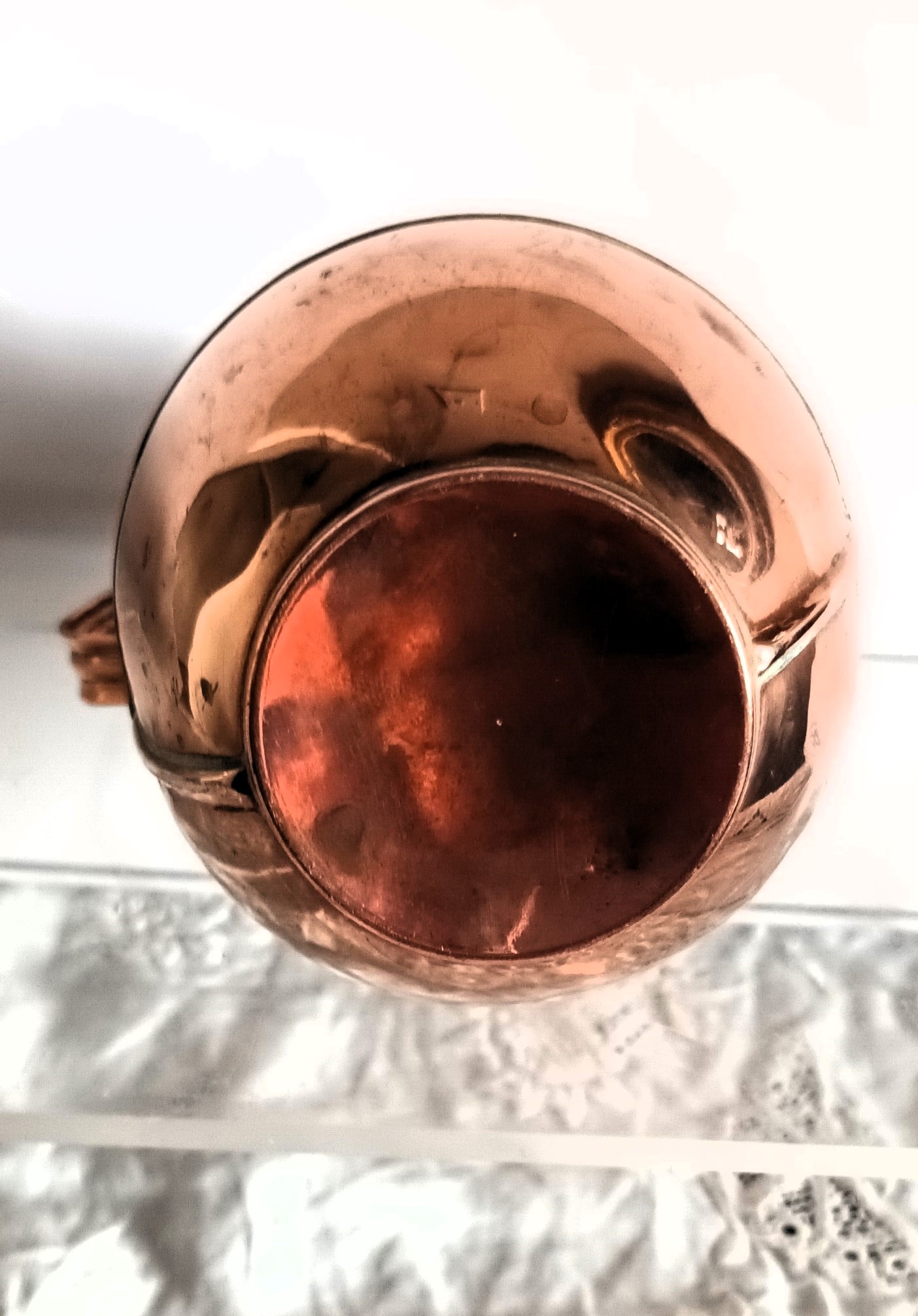 Antique English Victorian Copper Half Pint Guernsey Milk Can - Image 7